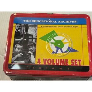 Vtg Educational Archives Lunchbox 2004 Thermos 4 Dvds Fantoma Film Limited Ed.